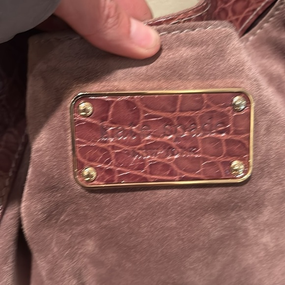 Kate Spade suede and leather Elegant Brown Shoulder Bag - Picture 5 of 9